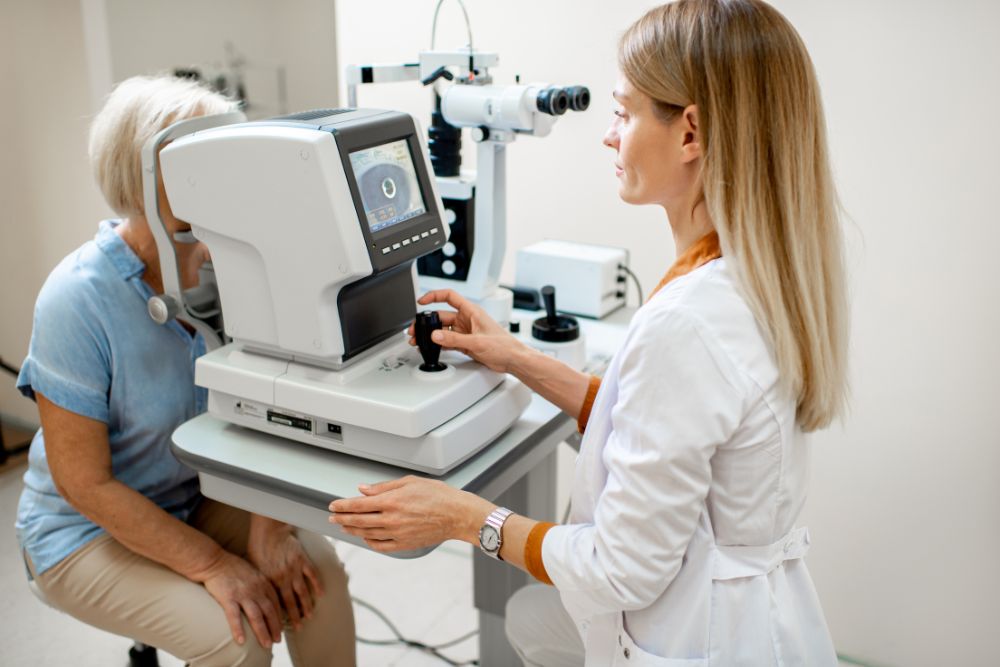 An eye exam
