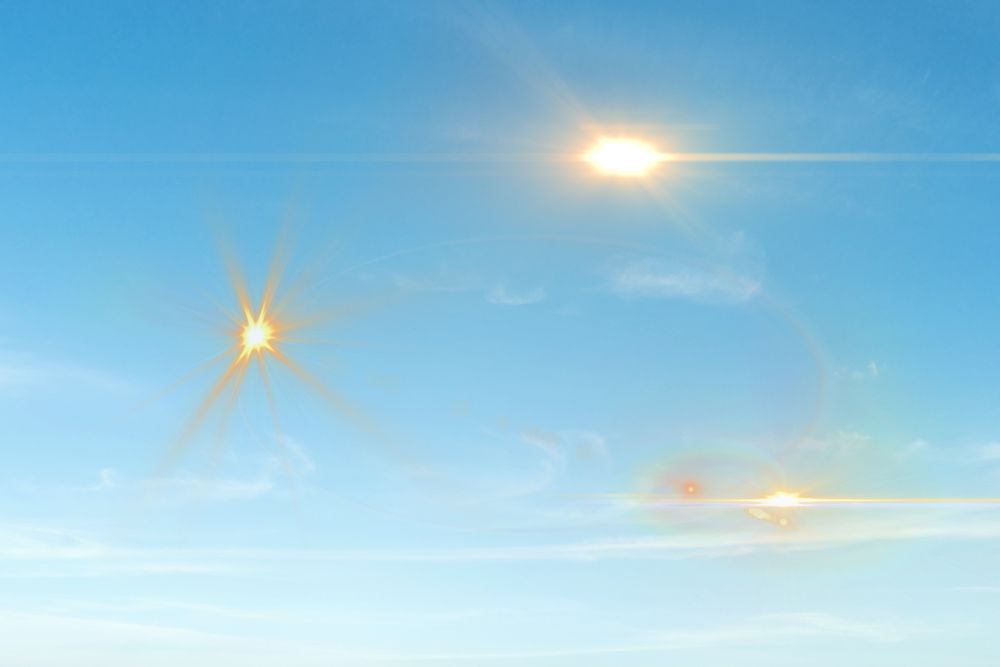 An example of eye flashes
